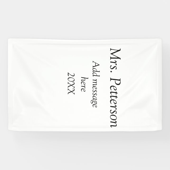 Lona De vuelta a la apreciación de los profesores escol (Horizontal)