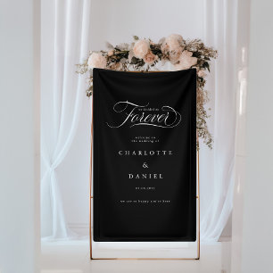 Lona ¡DECIDIMOS POR SIEMPRE! Banner elegante y Boda