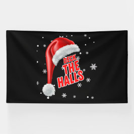 Lona Deck The Halls Snow Collection 6x10 Vinyl Banner