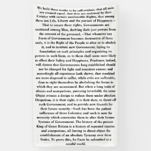 Lona Declaración de Independencia: Sostenemos estas ve