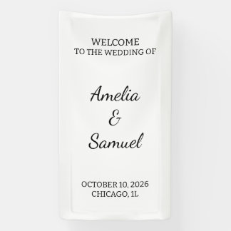 Lona Decoración de boda personalizada, letrero de fiest
