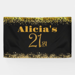Lona Decoraciones de 21 años Fiesta 21 moderno