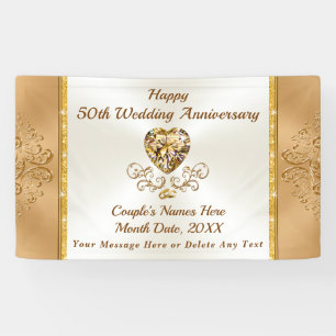 Lona Decoraciones del aniversario de oro, 50 años