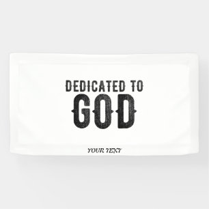 LONA DEDICADO A DIOS TEXTO NEGRO GENIAL PERSONALIZABLE