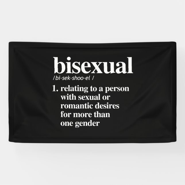 Lona definición bisexual - términos definidos del lgbtq (Horizontal)