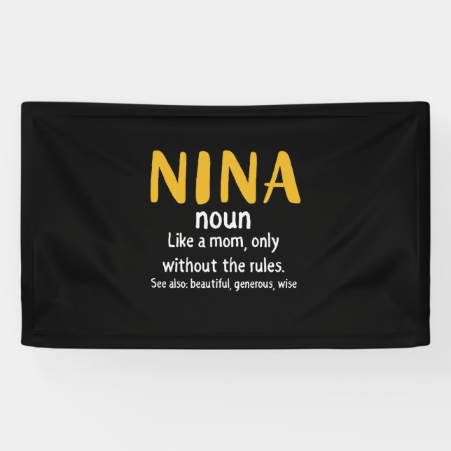 Lona Definición de nina de arte madre (Horizontal)