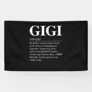 Lona Definición Gigi Abuela Día de la Madre Regalos Muj