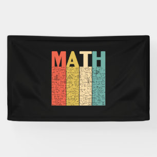 Lona Definición matemática vintage del profesor de mate