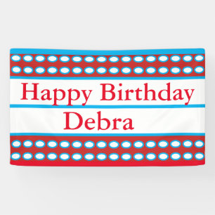 Lona Del "personalizado de Debra feliz cumpleaños