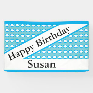 Lona Del "personalizado de Susan feliz cumpleaños