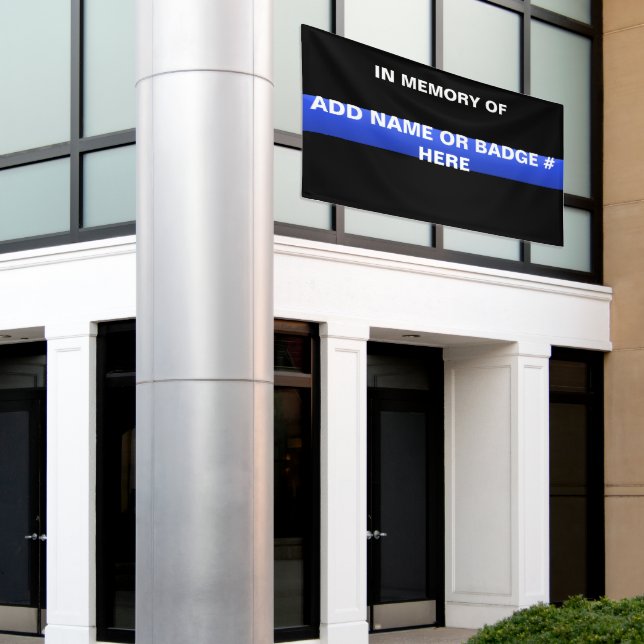 Lona Delgado cartel conmemorativo de la Línea Azul (Edificio exterior)