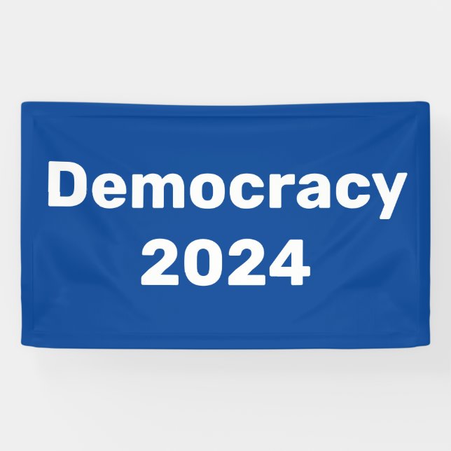 Lona Democracia 2024 Elecciones Presidenciales (Horizontal)