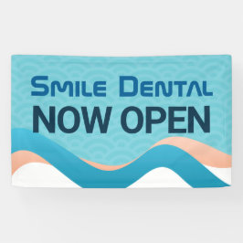 Lona Dental Clinic Dentist Now Open Banner Rótulo