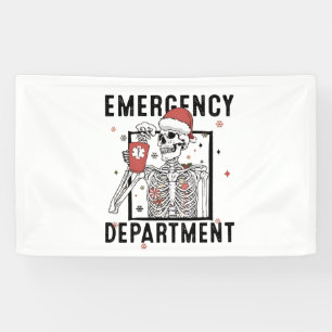 Lona Departamento de Emergencia Skeleton Enfermería Caf