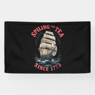 Lona Derramando El Té Desde 1773 4 de Julio