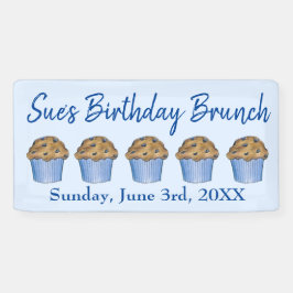 Lona Desayuno Dominical Brunch Fiesta Blueberry Muffin