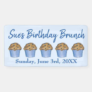Lona Desayuno Dominical Brunch Fiesta Blueberry Muffin