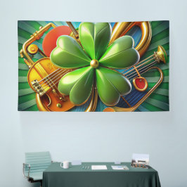 Lona Descubra la armonía perfecta del shamrock, musical
