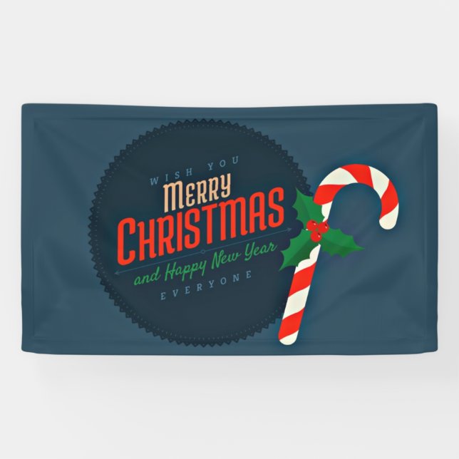 Lona Deseos de Feliz Navidad (Horizontal)