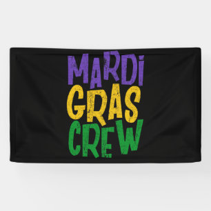 Lona Desfile de Mascaradas Retro Mardi Gras Crew Beads