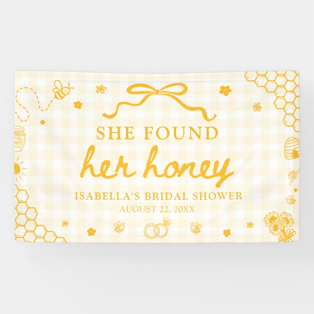 Lona Desfile de novia de Gingham Amarillo Encontró su M (Horizontal)