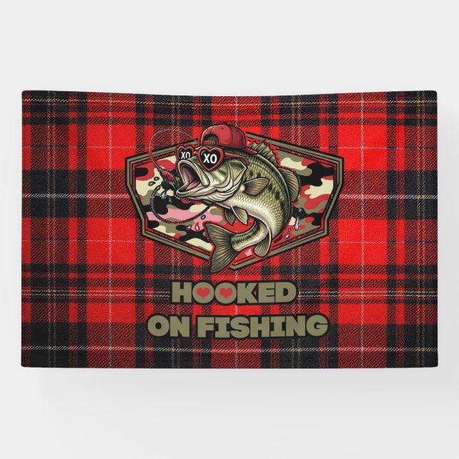 Lona Design with fun, bold illustration of a cool bass (Horizontal)