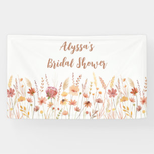 Lona Despedida de soltera Boho Terracotta Flor Silvestr