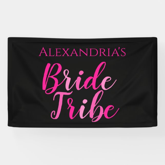 Lona Despedida de soltera Bride Tribe Fiesta de soltera (Horizontal)