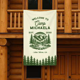 Lona Despedida de soltera Campamento de la Novia Retro 