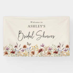 Lona Despedida de soltera con flores silvestres