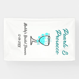 Lona Despedida de soltera con perlas y prosecco nombre 