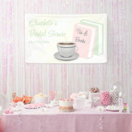 Lona Despedida de soltera de té y libros