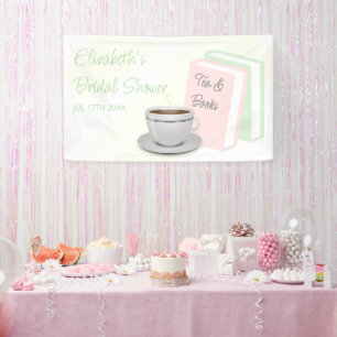 Lona Despedida de soltera de té y libros
