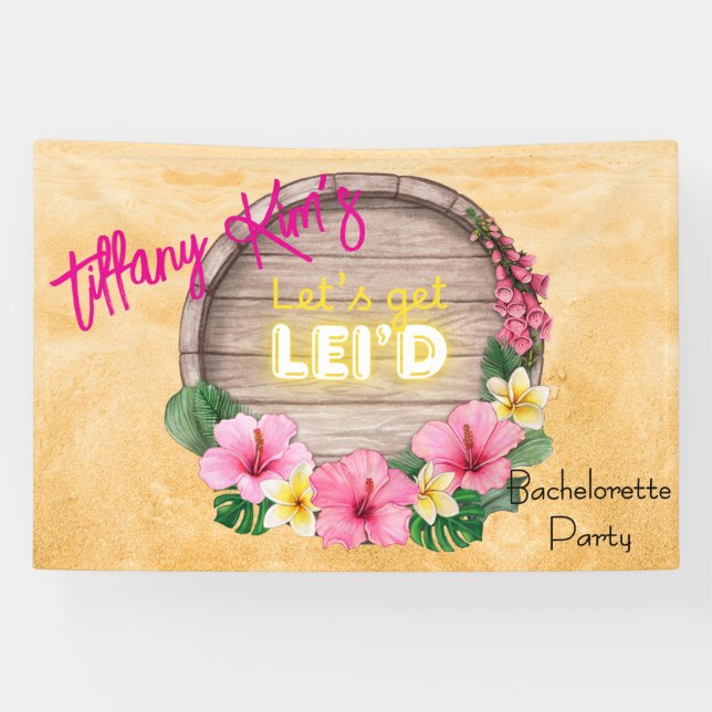 Lona Despedida de soltera en Hawaii  (Horizontal)