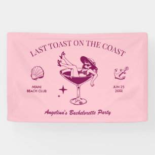 Lona Despedida de soltera en la playa Último brindis en