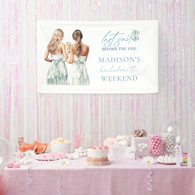 Lona Despedida de soltera personalizada en crucero (Fiesta)