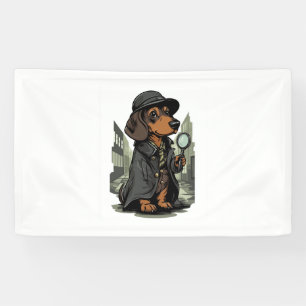 Lona Detective Dachshund - Perro de resolución misterio