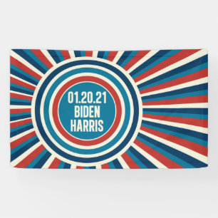 Lona Día de Inauguración de Biden Harris Azul Blanco 