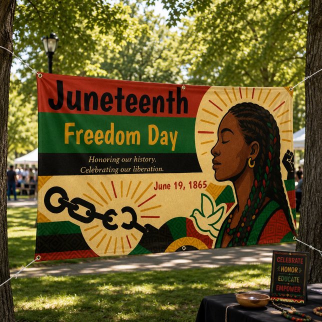 Lona Día de la Emancipación de Juneteenth (Subido por el creador)