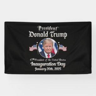 Lona Día de la Inauguración de Trump 2025 47º president