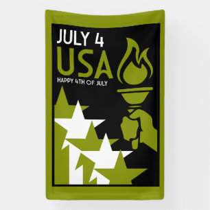 Lona Día de la Independencia de Estados Unidos