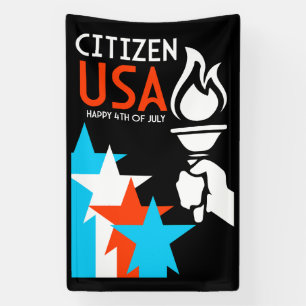 Lona Día de la Independencia de Estados Unidos