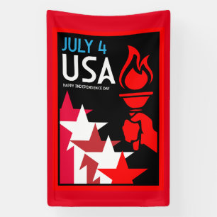Lona Día de la Independencia de Estados Unidos