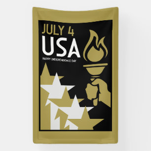 Lona Día de la Independencia de Estados Unidos