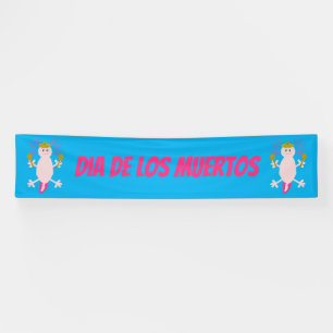 Lona Día de la Muerte Personalizado Axolotl Mexicano