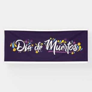 Lona Día de los Muertos - Banner del Día de Muertos