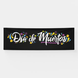 Lona Día de los Muertos - Banner del Día de Muertos