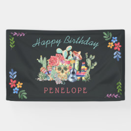 Lona Día de los Muertos Tema fiesta de cumpleaños perso