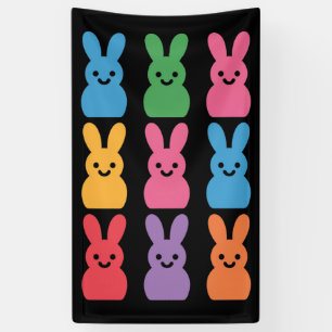 Lona Día de Pascua Bunny Eggs Plaid Leopard