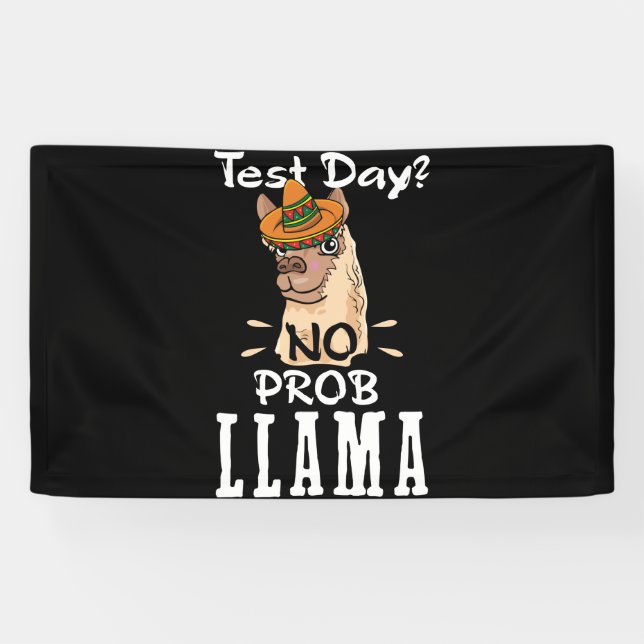Lona Día de prueba No Prob Llama Lover (Horizontal)